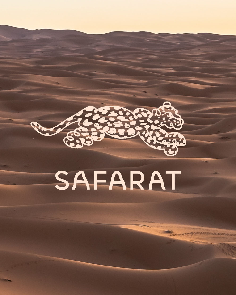 Safarat Brand Identity, Running Leopard Logo
