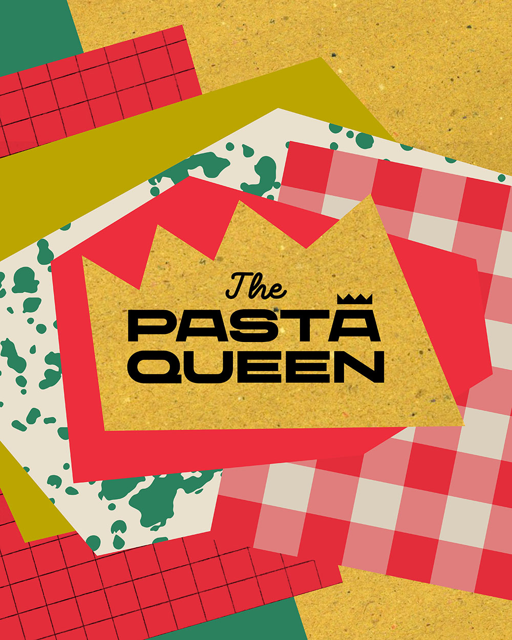 The Pasta Queen Title Design Typography