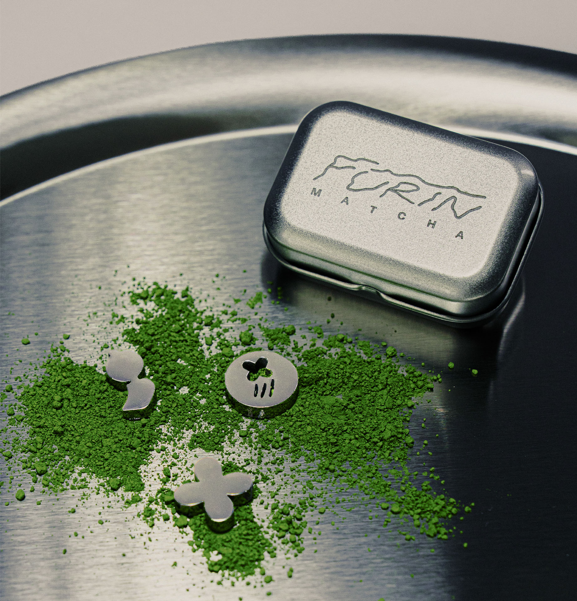 Furin Matcha | Matcha sifter beads with brand graphic elements - Uoi Studio