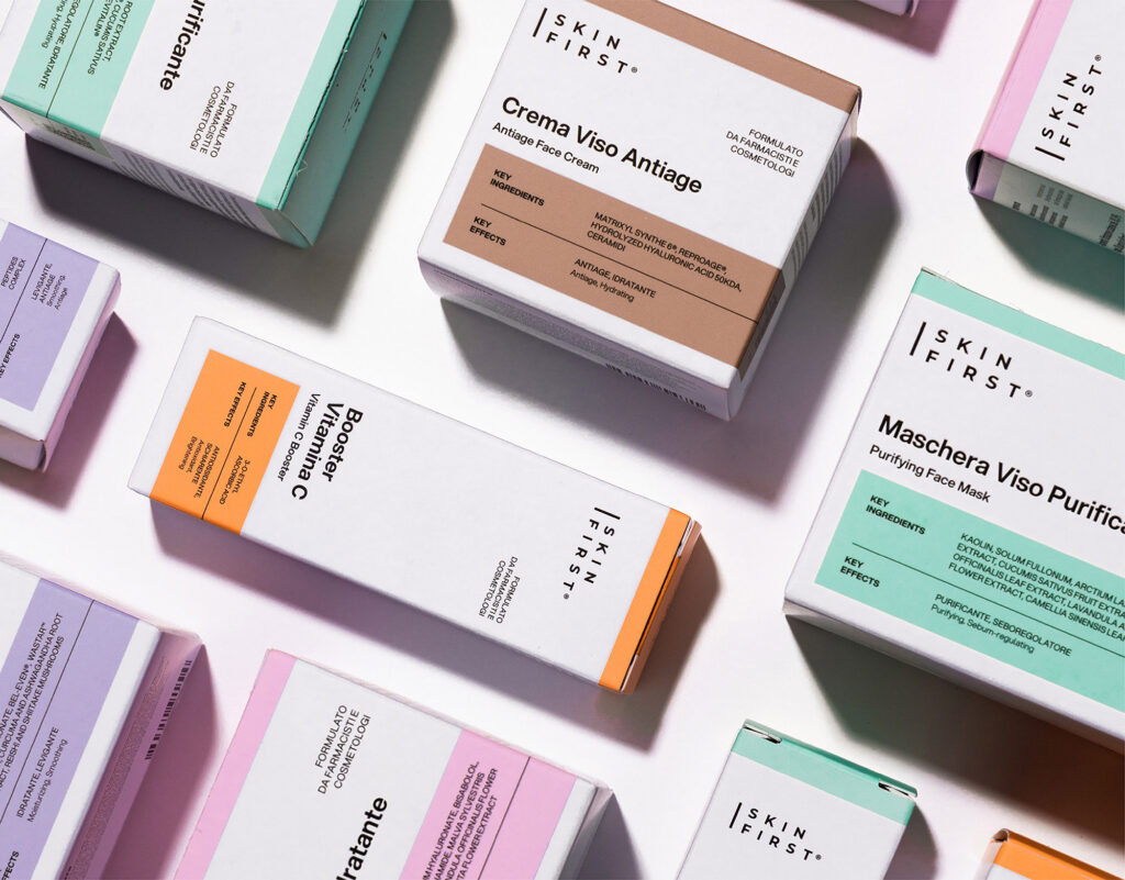 Skin Firts Rebrand Skincare Brand Identity and Packaging Design